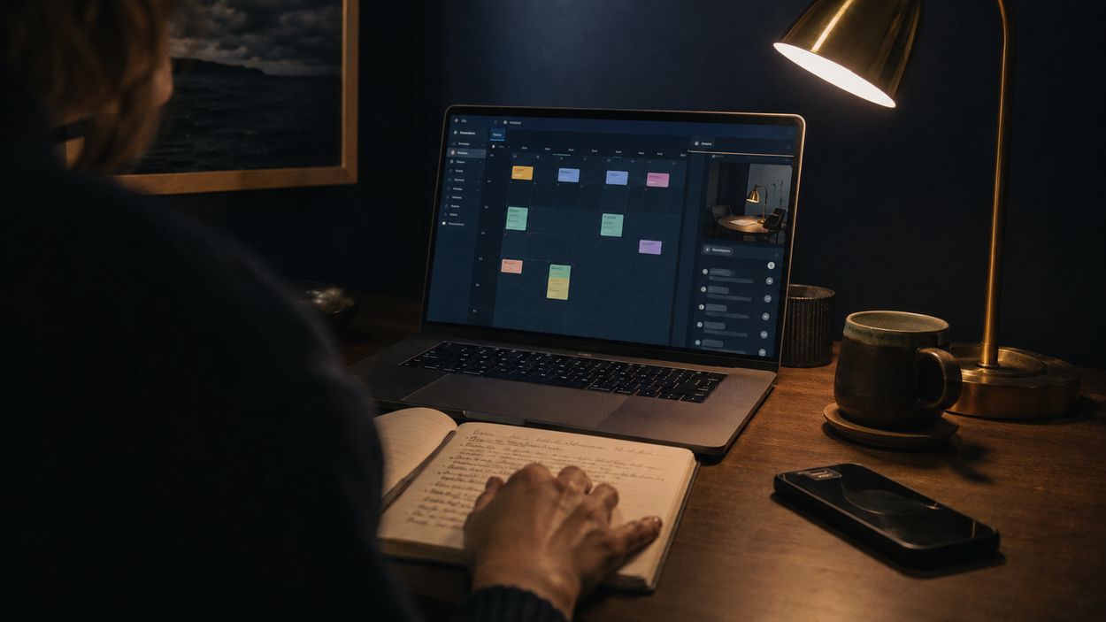 Social media content calendar planning